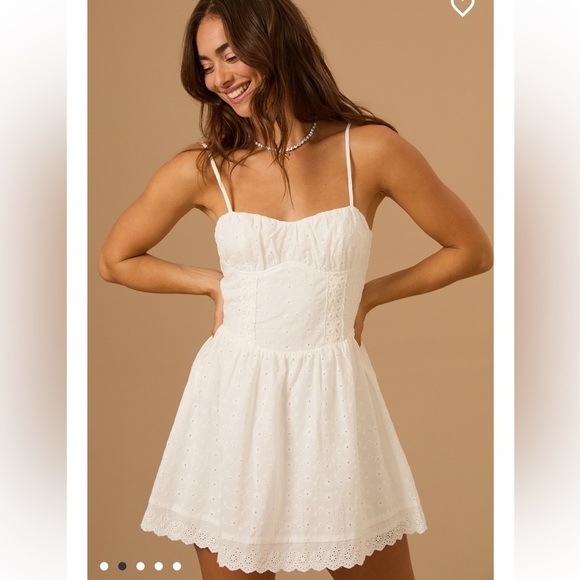 Altar'd State Dresses & Skirts - New with tags Altar’d State Ophelia Eyelet Mini Dress